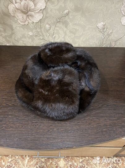 Норковая шапка мужская
