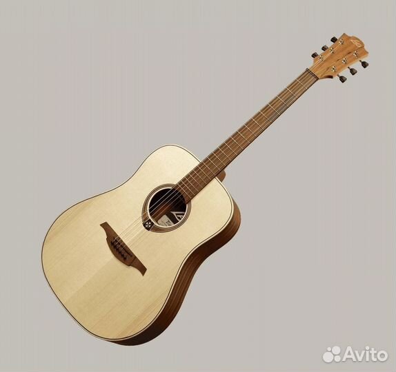 Шикарная акустическая гитара Lag T-70D NAT/ France