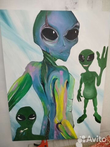 Картина акрилом на холсте