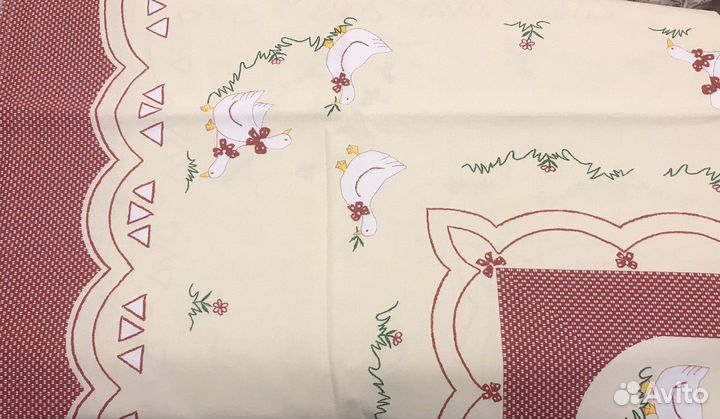 Скатерть столовая прямоугольная хлопок