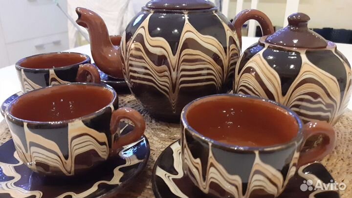 Кофейный сервиз керамика Болгария винтаж