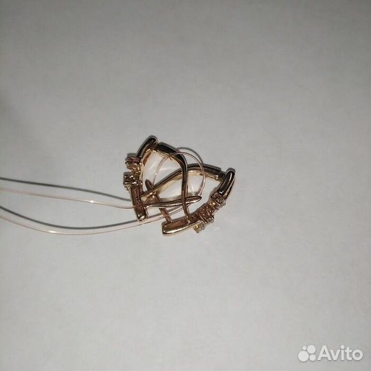 Серьги Золото 585 масса 3,04(2,89)г. 6 бр кр 57