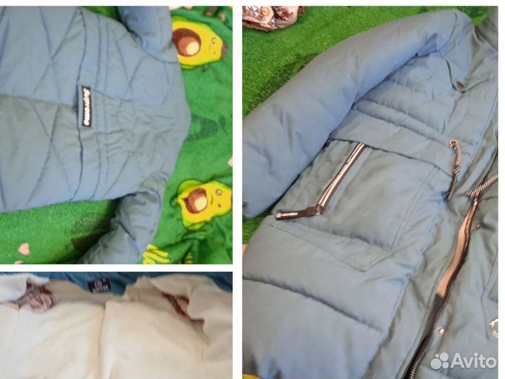 Пуховик зима размер 140