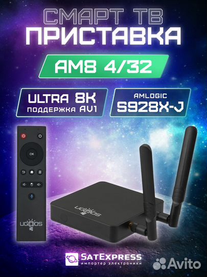 Настроенная приставка Ugoos AM8 4/32
