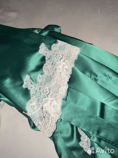 Халат женский шелковый