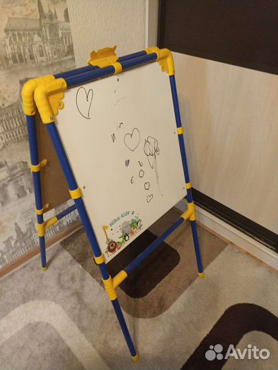 Мольберт детский магнитный двухсторонний