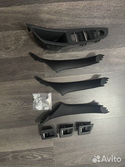 Накладки на ручки черные бмв F10 F18