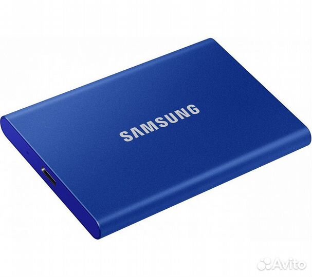 Внешний SSD Samsung T7 500Gb, синий (MU-PC500H/WW)