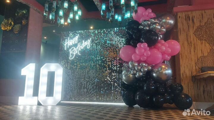 Фотозона из паеток