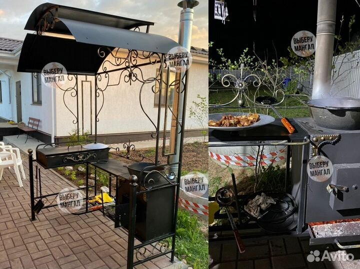 Беседка с мангалом