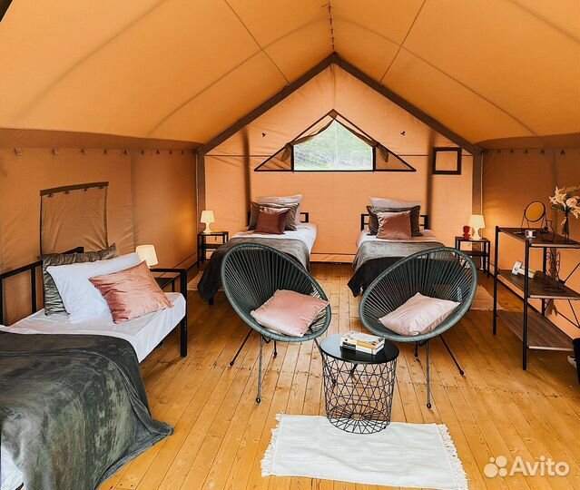 Сафари-палатка для глэмпинга 4x3 м