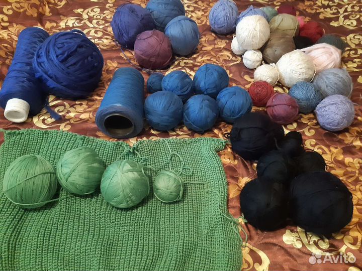 Готовая перемотанная в клубки пряжа 6 киллограмм