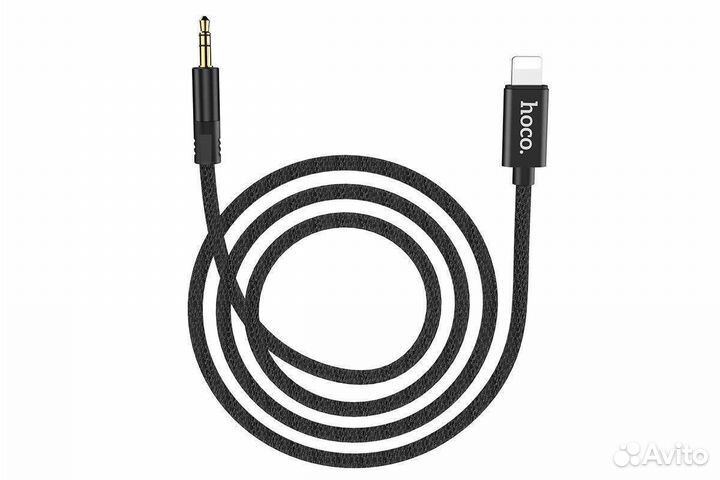 Кабель iPhone - Jack 3.5, 1м, Hoco UPA13