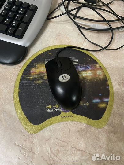 Клавиатура, мышь, коврик, колонки