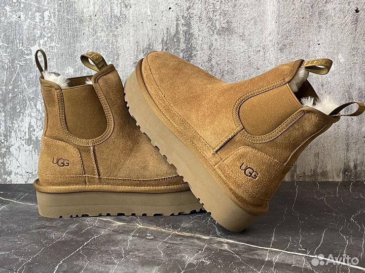 Ботинки UGG Neumel Platform Chelsea Chestnut