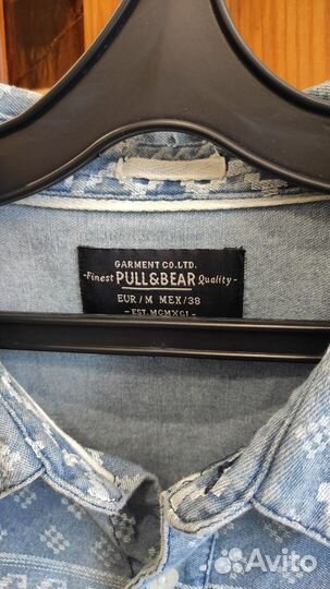Pull and bear рубашка мужская