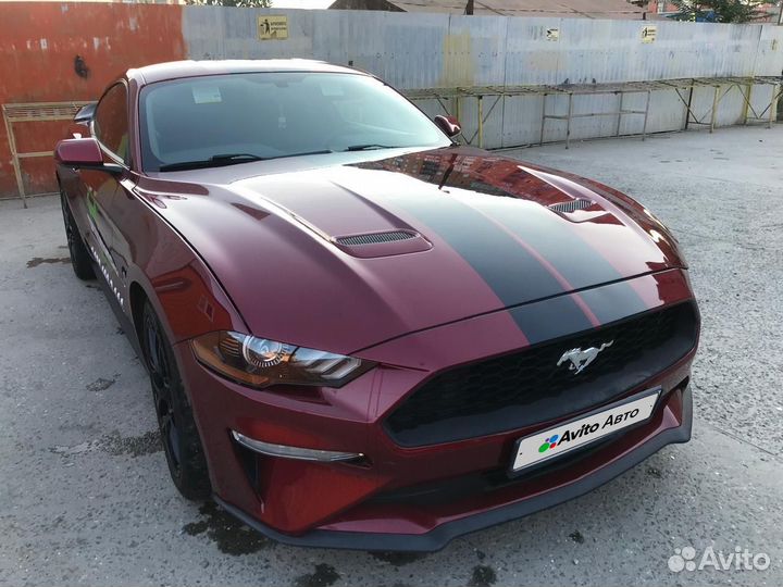 Ford Mustang 2.3 AT, 2018, битый, 76 500 км