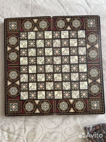 Шахматы, шашки, нарды 3 в 1. Подарочный набор