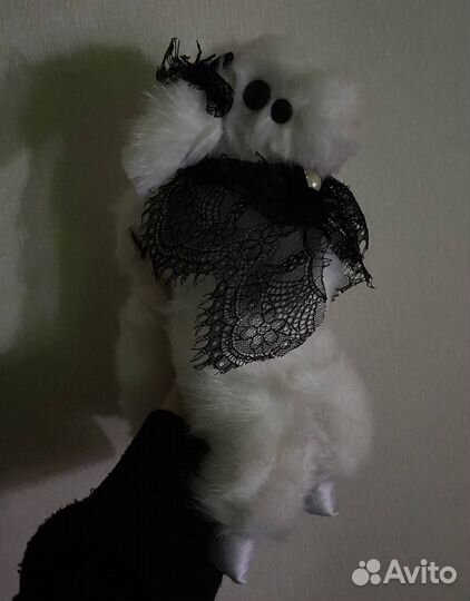 Мягкая игрушка ручной работы ягнёнок