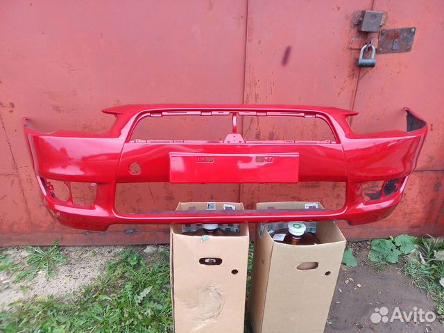 Бампер передний mitsubishi lancer 10