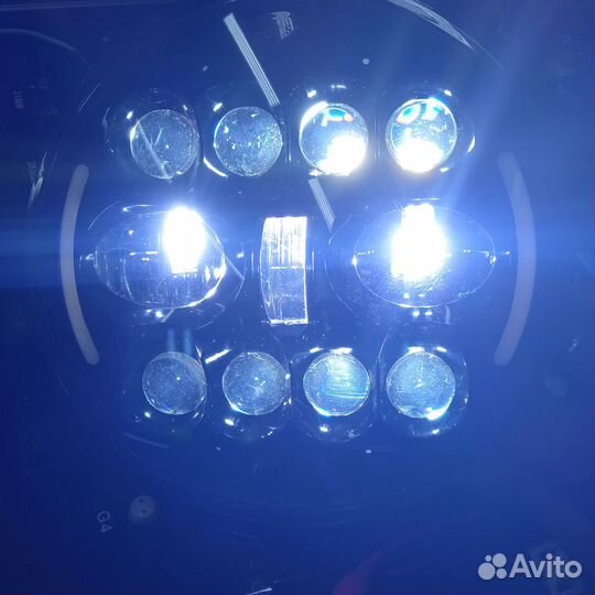 Светодиодные фары Нива, УАЗ и т.д. с дхо