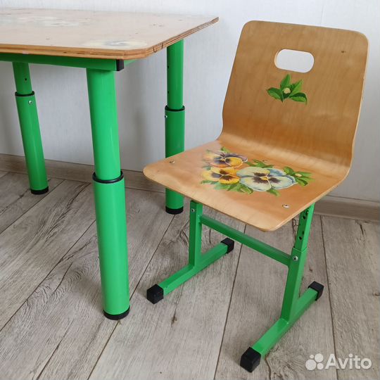 Детский стол и стул.Регулируются. Б/У