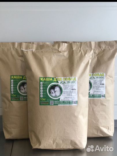 Готовая каша для собак экоос премиум