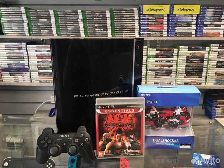 Sony PS3 + Два джойстика + Tekken 6