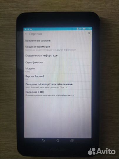 Планшет Asus K012