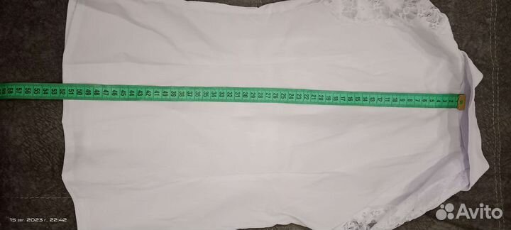 Блузка белая школьная 122 128