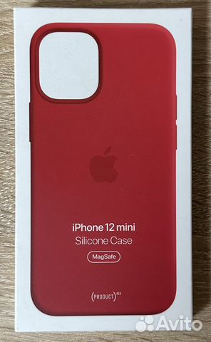 Новый оригинальный красный чехол iPhone 12 mini