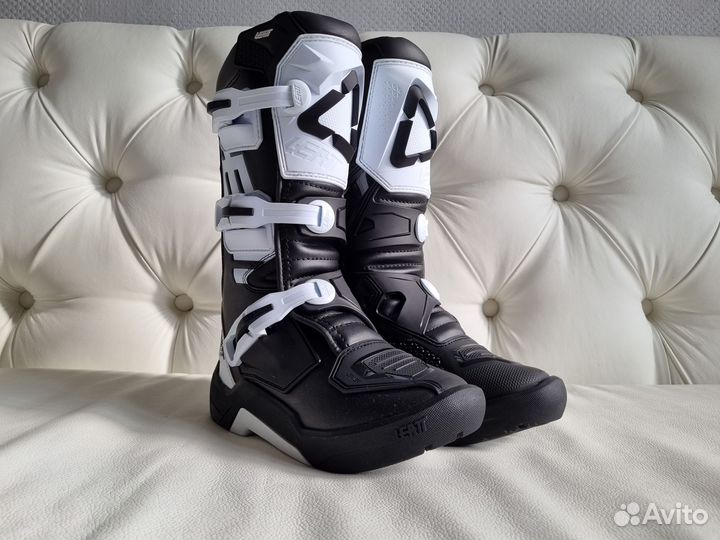 Кроссовые Мотоботы детские Leatt 3.5 Junior Bl/Wh