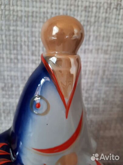 Фарфоровая рыба/штоф СССР