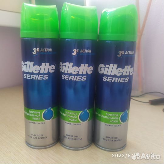 Gillette пена и гель для бритья