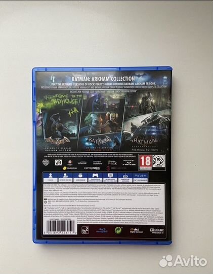 Диски на ps4 batman arkham collection