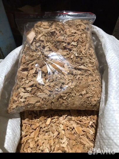 Щепа для копчения мешками