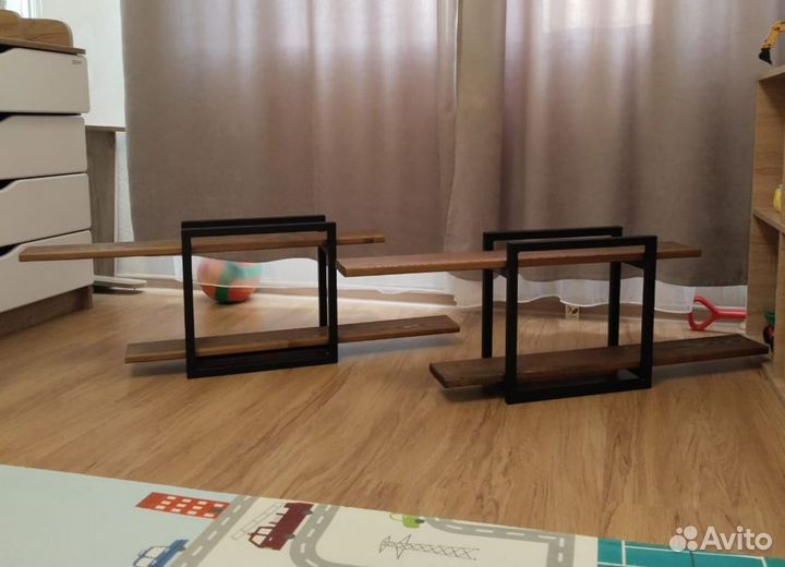 Полки в стиле лофт, мебель