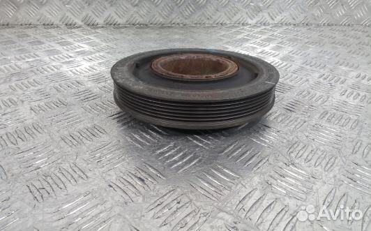 Шкив коленвала демпферный дизельный audi A6 C6 (TU