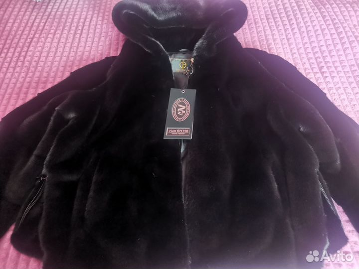 Шуба из экомеха женская