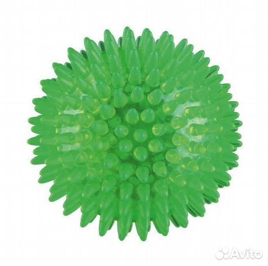 Trixie игрушка для собак Мяч игольчатый винил, зел