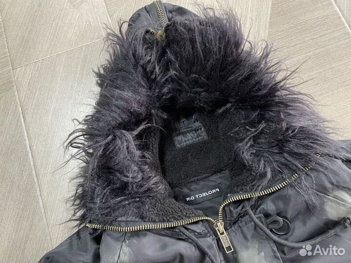 Куртка с мехом alaska balenciaga type