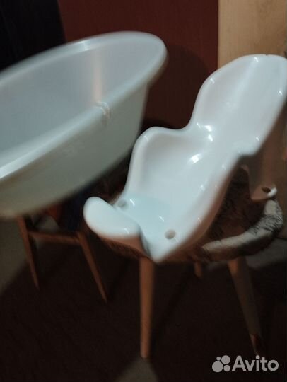 Ванна для новорожденного с горкой