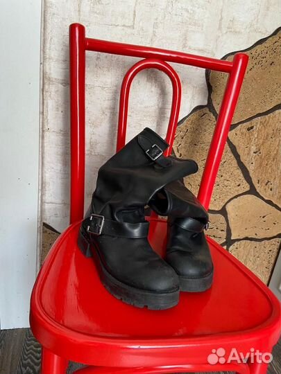 Ботинки кожаные