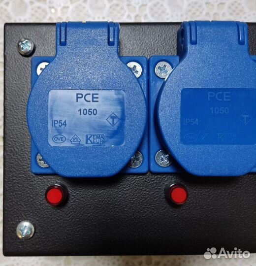 Коробка коммутационная, 3 розетки PCE 16A