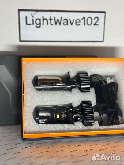 Яркие LED-лампы с линзой H4 Y6