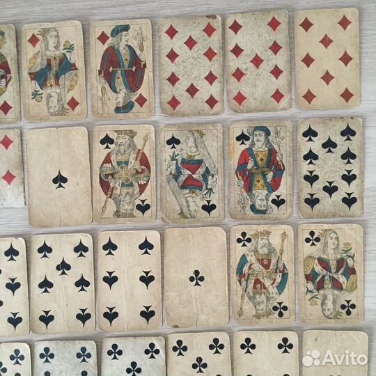 Карты игральные дореволюционные, 1 сотр, до 1917