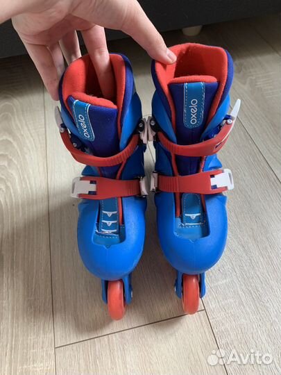 Ролики детские раздвижные и защита oxelo