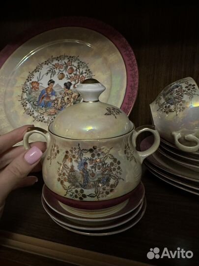 Винтажный кофейный сервиз «Мадонны.Гейши»