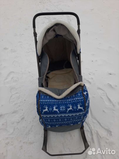 Детские санки коляска