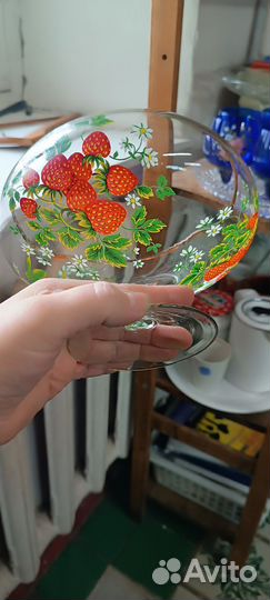 Ваза для фруктов на ножке СССР